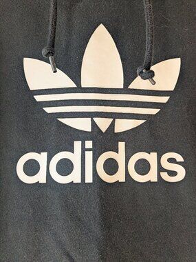 Adidas, Sweatshirt/Hoodie, Charcoal Black, U.S. Med, Pullover